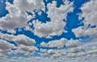 USA, Washington State. Highway 26 just west of Washtucna with clouds over wheat fields Art Print